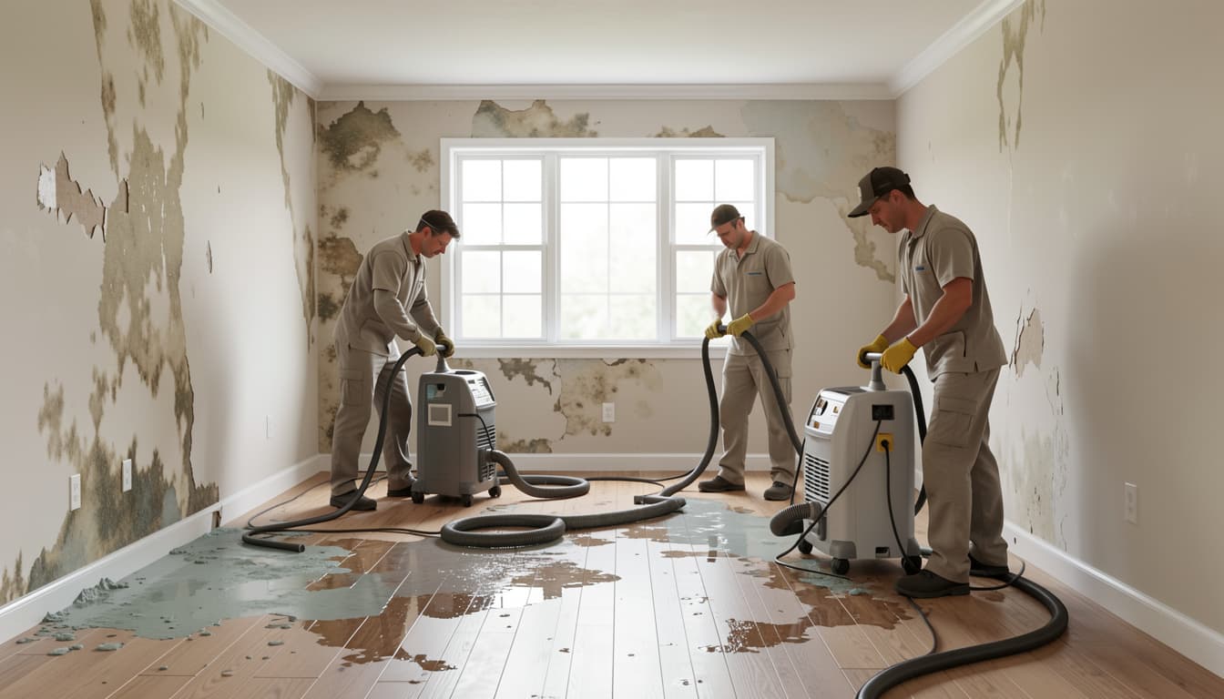 Water restoration process visual